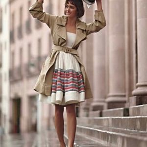 Anthropologie Floreat 'Around the World' Dress 100% Linen Size 12